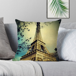 London Decorativo Impreso Home London Bridge <span class=keywords><strong>Paris</strong></span> Torre Eiffel Cojines Fundas - Product Image 4