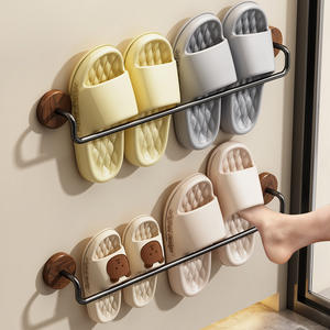 Étagère de salle de bain en bois de noyer, support mural de rangement rectangulaire durable, taille personnalisée, installation en coin MJ-3390 - Product Image 5