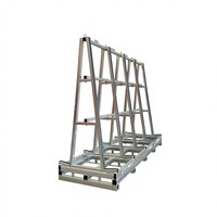 Support de présentation de carreaux SANDE en acier galvanisé double face, robuste, durable, protégé contre la corrosion, étagère de rangement en forme de A pour le granit