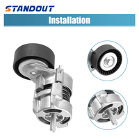 Ensemble tendeur de courroie de distribution 11287524267 compatible avec BMW E46 E90 E91 E81 E87 X1 X3 Z4 120i 316i 318i 318Ci 320i