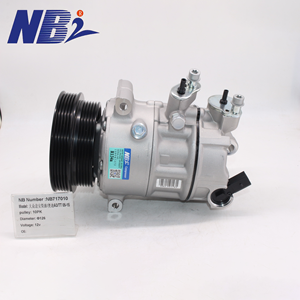 คอมเพรสเซอร์แอร์ 1K0820859 สำหรับรถยนต์ VW Touran Golf Audi A3 Skoda Octavia <span class=keywords><strong>7SEU16C</strong></span> 6PK คอมเพรสเซอร์แอร์ R134a PAG46 - Product Image 1