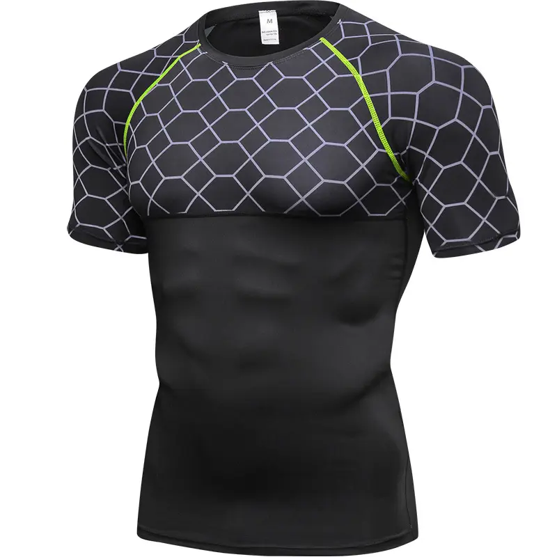2022 Shirt Men Running Sport Short Sleeve Mens Gym Jogging Training Clothes