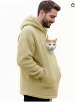 Nouvelle Arrivée 2026 : Ensemble Assorti Style Urbain Européen et Américain, Sweat à Capuche Doublé Polaire pour Animaux et Propriétaires