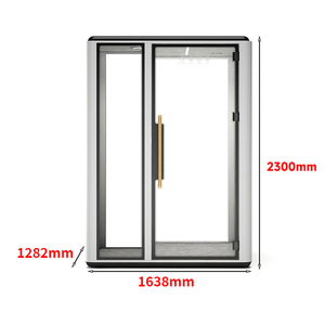 Đúc sẵn 2 người họp di động văn phòng gian hàng di động cách âm văn phòng Pod cho tư nhân cuộc gọi làm việc theo nhóm - Product Image 6