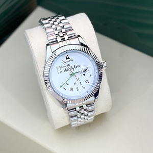 Reloj de diseño de lujo para hombre, reloj automático con esfera blanca, bisel estriado, acero inoxidable, cristal de zafiro, reloj de pulsera de negocios - Product Image 5