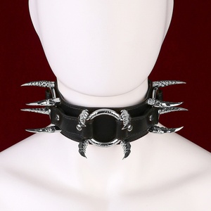 Collar de Cuero con Púas FUNSM, Collar de Bondage para Hombres, Accesorio de Esclavitud, Juego SM, Cosplay, Diversión en Pareja, Juguetes Sexuales para Adultos, Venta al Por Mayor - Product Image 1