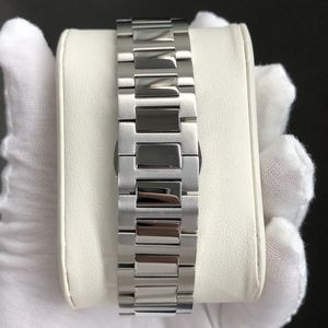 Correa de Reloj de Lujo para Mujer, de Acero Inoxidable, con Tres Cuentas, Cierre Desplegable Azul, Hebilla Sólida, Tamaño 20mm, Transpirable, OEM - Product Image 4