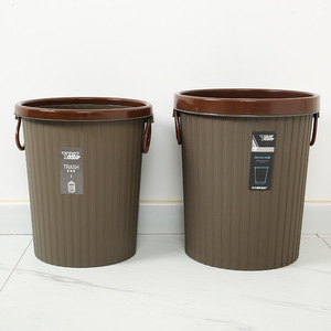 Household Round Garbage <b>Bin</b> 8L <b>Large</b> Capacity Plastic Cylindrical Indoor Waste <b>Bin</b> For Toilet Bathroom <b>Kitchen</b> - Product Image 3