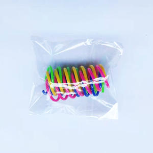 Colorido seguro ligero gato primavera juguetes 4 unids/bolsa plástico duradero interactivo saltar garras mascota rasguño juguete para liberación de energía - Product Image 4