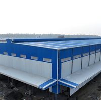 Bâtiment préfabriqué en structure d'acier de conception moderne, à faible coût, pour bureaux, entrepôts et ateliers