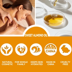 Venta al por mayor de aceite de almendra a granel para el cuidado de la piel del cabello uso cosmético 100% aceite de almendra dulce orgánico Natural puro aceite portador prensado en frío - Product Image 4