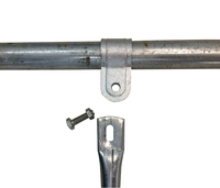 Accessoires pour serres, clip galvanisé, pince pour tubes ronds, connecteurs de tuyaux