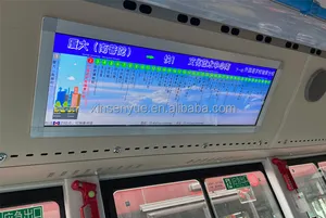 Tube Shape LCD Publicidade Display Screen Bus TV para Route Information