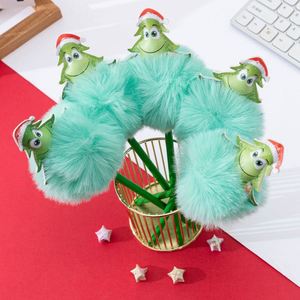 Crayons en bois standard de haute qualité, décorés de pompons adorables en forme de sapin de Noël, fournitures de papeterie en gros - Product Image 2