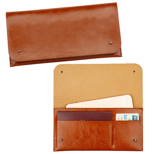 Bolso de Mano Elegante de Cuero PU con Logotipo Personalizado para Regalos de Eventos Premium, Cartera de Viaje para Pasaporte - Product Image 1