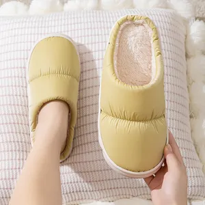 כותנה בבית נשים חורף זוגות נעלי בית חורף מקורה slipper עבה הבלעדית אנטי להחליק חם נעלי בית לגברים