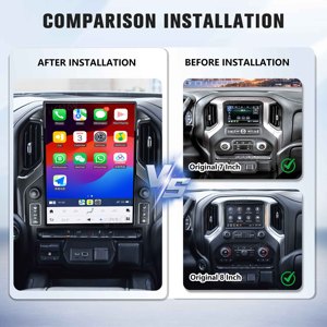 15.6 Inch Android System GPS Navigation Car Stereo Radio Carplay for GMC Sierra Chevrolet Silverado 2019-2023 Multimedia Player - Product Image 2