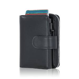 ארנק כרטיס ביקור מקצועי רזה שם כרטיס מחזיק ארנק עם סגירת מגנטיות עם תיק עור קופץ - Product Image 1