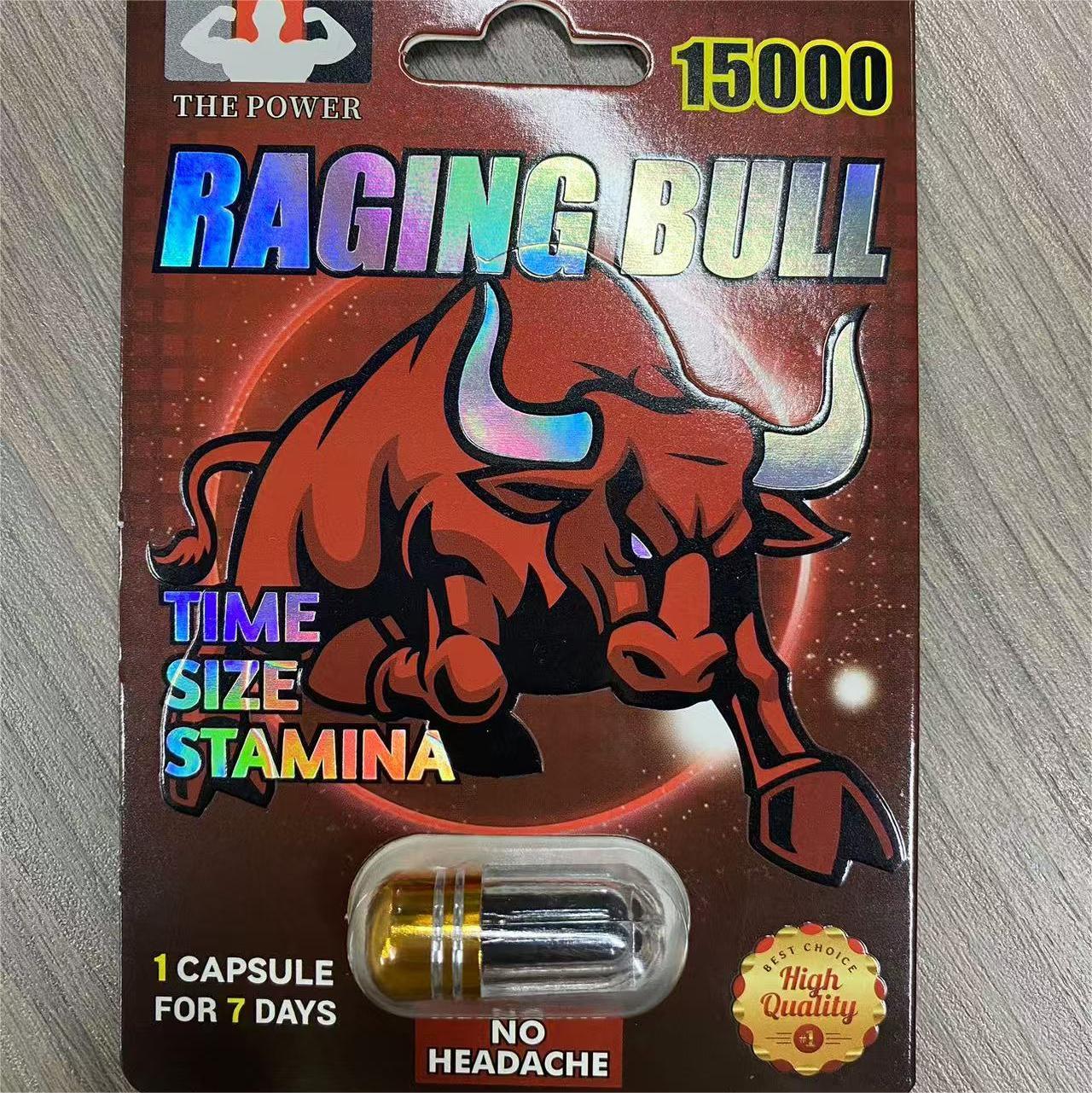 Custom Branded Delayed Long Time Raging Bull Capsules Men Capsules Increase Energy & Stamina Male Enhancement Herbal Supplement