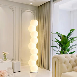 Nordic Luxury grote led-vloerlamp met voet, minimalistische moderne designstijl voor slaapkamer, woonkamer, verlicht decor - Product Image 1