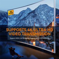 Câble HDMI 4K haute vitesse 18 Gbps plaqué or, version 2.0, 1m, 1.5m, 1.8m, 2m, vente en gros