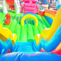 Grand toboggan gonflable géant d'extérieur pour adultes, thème safari, avec anneau de saut et toboggan aquatique, pour fêtes aquatiques, accessoires de parc aquatique