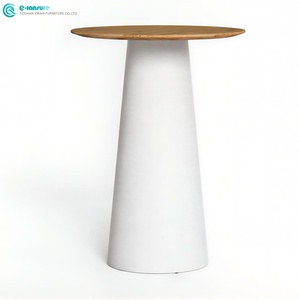 Meubles de jardin de style rétro, chaise de <span class=keywords><strong>bar</strong></span> <span class=keywords><strong>en</strong></span> <span class=keywords><strong>teck</strong></span> avec cadre <span class=keywords><strong>en</strong></span> bois, table de <span class=keywords><strong>bar</strong></span> ronde <span class=keywords><strong>en</strong></span> bois avec chaise haute <span class=keywords><strong>en</strong></span> corde tressée pour bistro - Product Image 6