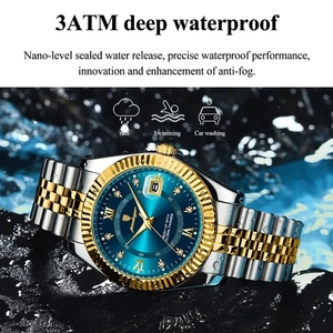 <span class=keywords><strong>Reloj</strong></span> de Pulsera de Cuarzo para Hombre POEDAGAR 910, Resistente al Agua con Manecillas Luminosas, Nuevo Estilo de Lujo en Acero Inoxidable, Relojes para Caballero Montre <span class=keywords><strong>Reloj</strong></span> - Product Image 5