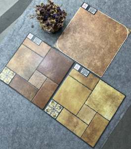 Piastrelle Moderne <span class=keywords><strong>Mediterranee</strong></span> 400x400 in Terracotta Rossa Antiscivolo per Bagno con Texture a Parquet per Pareti Interne - Product Image 5