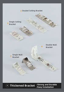 Tùy chỉnh hiện đại im lặng mịn câm thuận tiện cài đặt dày câm đôi nhôm theo dõi đường ray - Product Image 4