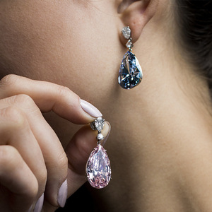 Orecchini a Goccia in Cristallo Rosa per Donne, Eleganti Orecchini Pendenti, Accessori per Uso Quotidiano e Feste - Product Image 4