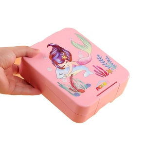 Lonchera Bento de Plástico Portátil para Niños y Recién Nacidos, Diseño Personalizado, a Prueba de Fugas, Apta para Microondas, Capacidad de 750 ml, para Uso Escolar - Product Image 3