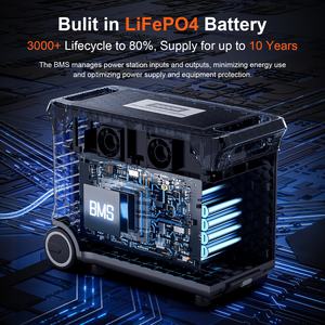 Fabrieksgroothandel Draagbare 2400W/2500W/3600W Hybride Omvormer Energie Centrale 3840Wh Zonnegenerator UPS MPPT RV Poort Auto - Product Image 5