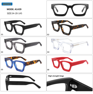 工場直接供給ファッションスクエア眼鏡フレームユニセックス特大光学眼鏡フレーム透明眼鏡ビッグアイウェア - Product Image 6