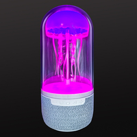 Lampu Meja Kecil Pelindung Mata Cahaya Lembut Suara Stereo 3D Surround Sound Lampu LED Olahraga Speaker Bluetooth Jellyfish