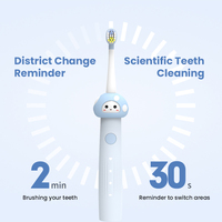 Cepillo de Dientes Eléctrico para Niños, Cepillo de Dientes Eléctrico Ultra Suave Oscilante de Metal