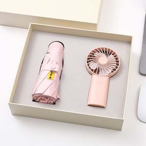 Promotional Umbrella with Customize logo with Mini Fan for Novedades 2025 Accesorios Personales for <b>Gift</b> <b>Set</b> Ideas for Clients - Product Image 4