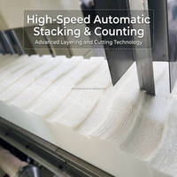 Machine automatique de pliage de serviettes en papier à grande vitesse avec PLC et moteur, capacité de production de 2000 à 2600 pièces/min pour le marché péruvien
