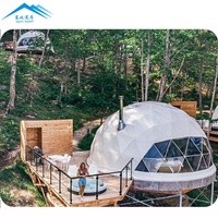 Tente en PVC pour plein air, 4 saisons, hôtel de luxe familial, salle de bains, petite maison géomantique, dôme équipement