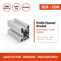 Support de montage de carte PCB en aluminium 6061 OEM, découpe laser personnalisée, fabrication de tôles anodisées