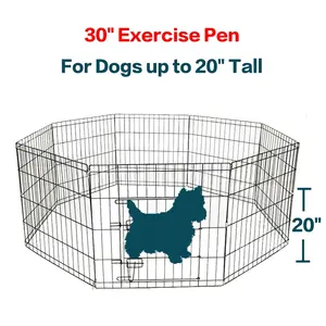 Lorenzo ODM Recinto Per Cani 30 "76*61CM Portable Transparent Cage Pour Grand Chien Run Pet Enclosure Animal Fence Indoor Dog Pen