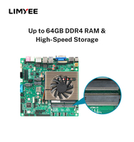 LIMYEE ZO-RPLPT-6C2L Mini-ITX Motherboard Kontrol Industri Intel Generasi ke-12 & ke-13 Quad Display 6xRS232 COM RS485 LVDS VGA