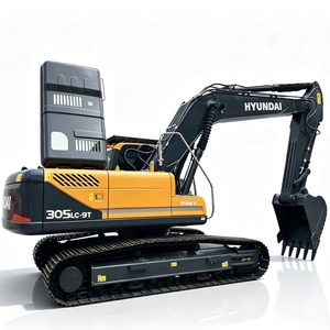 Excavatrice sur chenilles Hyundai 305LC-9T d'occasion, 30 tonnes, d'origine coréenne, faible nombre d'heures de fonctionnement, pelle hydraulique pour la construction et l'exploitation minière - Product Image 1