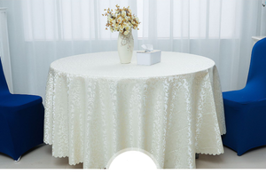 <strong>White</strong> <strong>Round</strong> <strong>Table</strong> <strong>Cloth</strong> for Weeding - Product Image 3