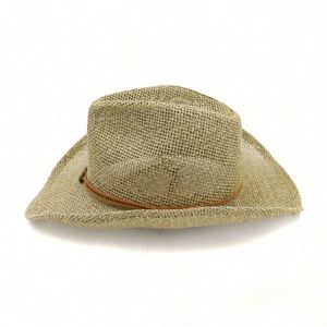 Sombreros de Papel Estilo Vaquero Baratos de Panamá y Ecuador, con Bordado 3D en Relieve, para Viajes y Deportes, Venta al Por Mayor - Product Image 4