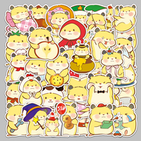 50pcs Usine Vente Fun Vitality Personnalisé Original Hamster Syrien Autocollants pour Parapluie et Porte