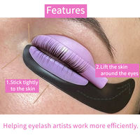 Patchs en silicone réutilisables pour le contour des yeux, protections pour rehaussement et teinture des cils, patchs souples en silicone pour rehaussement des cils, pour salon et usage domestique DIY