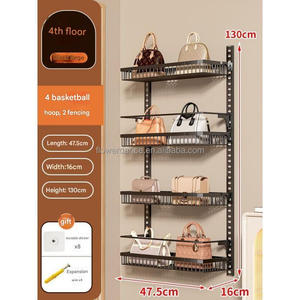 Support de rangement <span class=keywords><strong>mural</strong></span> en métal 3 niveaux pour cuisine 2026 – Étagère à épices et organisateur d'assaisonnements - Product Image 1