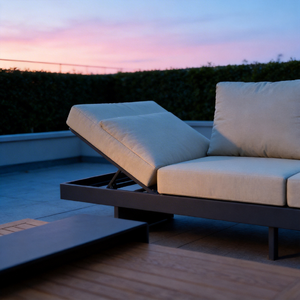 Ensemble de meubles de patio d'extérieur de luxe en aluminium résistant aux intempéries, ensemble de canapé de <span class=keywords><strong>jardin</strong></span> en aluminium, canapé d'extérieur en aluminium en forme de L - Product Image 5