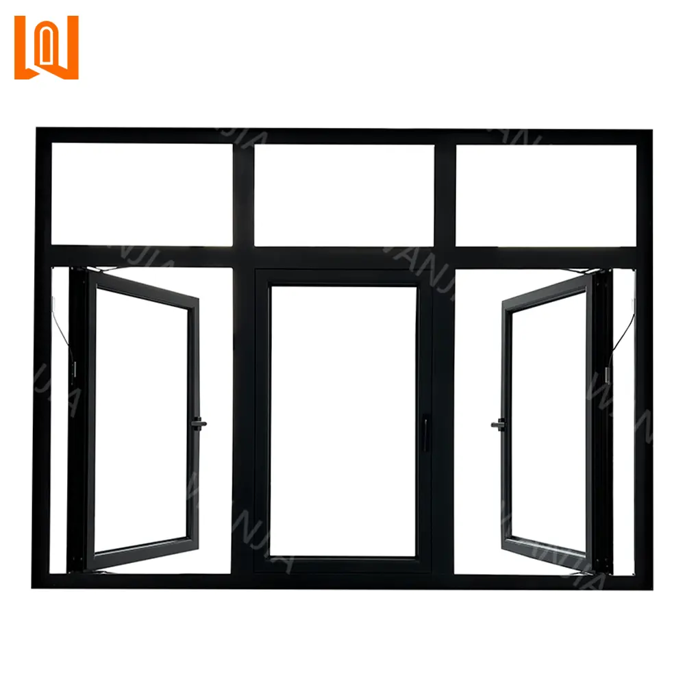 ハウスガラス窓カスタマイズ可能なデザインアルミ開き窓